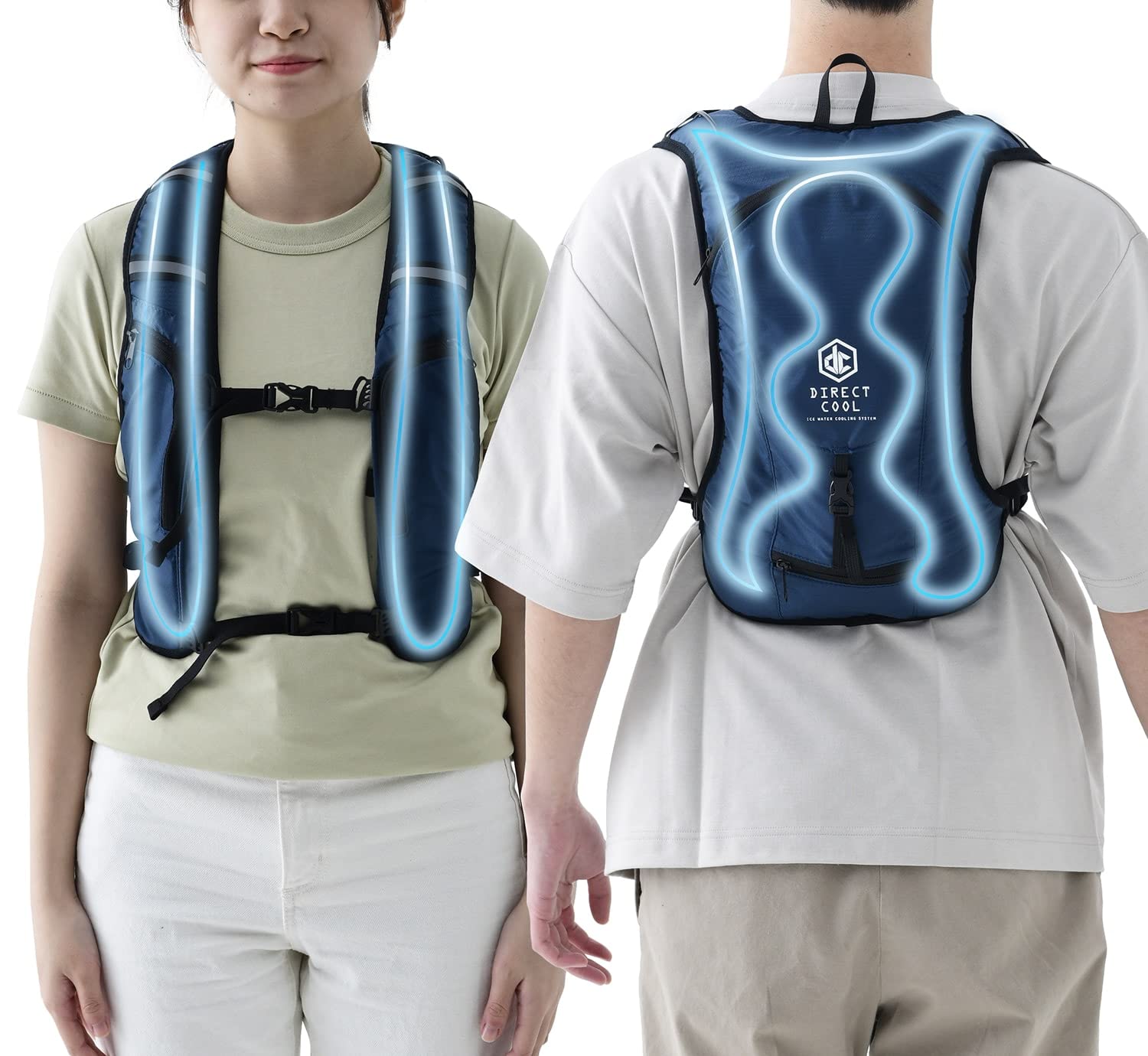 山善(YAMAZEN) DIRECTCOOL 水冷服 DC-B01S(N) ネイビー 山善